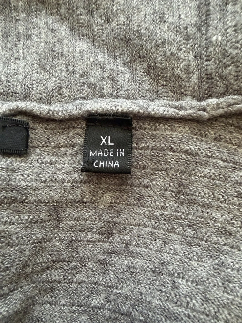 Cyrus Light Gray Open-Front Ribbed Cardigan - Picture 7 of 8